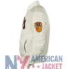 NY Knicks Pinstripe Bomber Satin Jacket