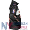 New York Knicks Men’s Black Moto Leather Jacket