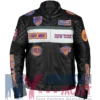 New York Knicks Moto Men’s Leather Black Jacket