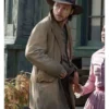 Nick Robinson The Abandons 2025 Elias Teller Brown Cotton Coat