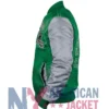 Philadelphia Eagles Locker Satin Room Throwback Kelly Green And Silver Jacket