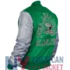Philadelphia Locker Room Throwback Kelly Satin Eagles Green And Silver Jacket