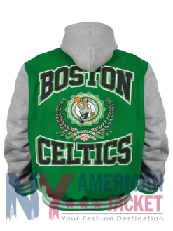 Prep Throwback Boston Celtics Kelly Green Hoodie Jacket