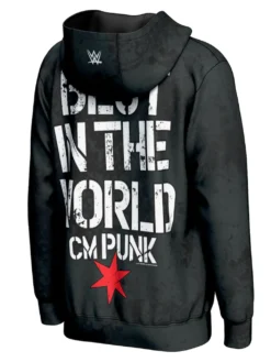 ProSphere CM Punk In Punk We Trust Black Full-Zip Hoodie