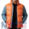 Puffer Stegaro Color Block Quilted Jacket