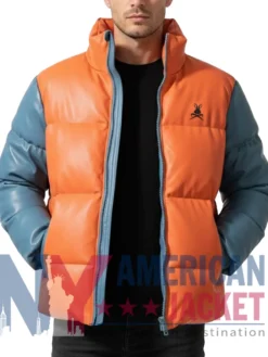 Puffer Stegaro Color Block Quilted Jacket