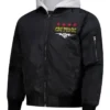RAW 2025 CM Punk Black Hooded Bomber Jacket