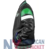 Roughriders Leather Saskatchewan Black Varsity Jacket
