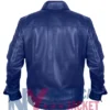 Royal Blue Trucker Genuine Leather Jacket
