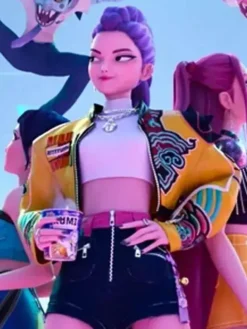 Arden Cho Movie KPop Demon Hunters 2025 Rumi Yellow Jacket For Sale