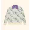 Samuel Arnold Emily In Paris Season05 Purple Floral Cardigan