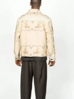 Samuel Arnold Emily in Paris S05 Beige Embroidered Jacket
