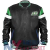 Saskatchewan Roughriders Leather Black Varsity Jacket