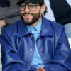 Sofiane Pamart Football Match Leather Blue Jacket