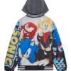 Sonic The Hedgehog Boys Varsity Hooded Jacket