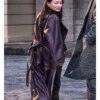 Sophie Baek Bridgerton Season 04 Leather Coat