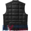 Stegaro Black Leather Quilted Vest