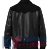 Stegaro Black Leather Suede Bomber Jacket