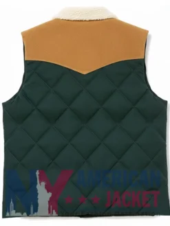 Stegaro Green Puffer Quilted Vest