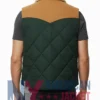 Stegaro Green Quilted Puffer Vest