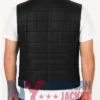 Stegaro Leather Black Quilted Vest