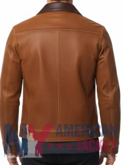 Stegaro Men Brown Quilted Leather Jacket