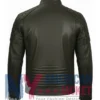 Stegaro Men's Cafe Leather Jacket Racer