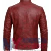 Stegaro Men's Cafe Leather Racer Jacket