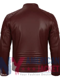 Stegaro Men's Leather Cafe Racer Jacket