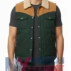 Stegaro Quilted Green Puffer Vest