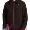 Stegaro Trucker Suede Brown Jacket