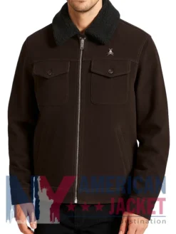 Stegaro Trucker Suede Brown Jacket