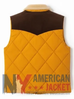 Stegaro Yellow Puffer Quilted Vest