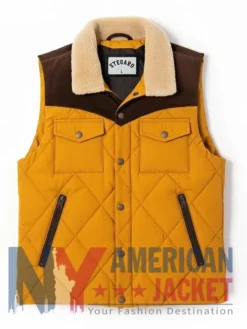 Stegaro Yellow Quilted Puffer Vest
