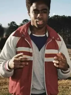 Stranger Things S5 Lucas Sinclair Striped jacket