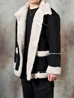 The Boys S05 Hughie Shearling Campbell Black Jacket