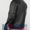 The Family Man Cage Nicolas Shearling Black Jacket