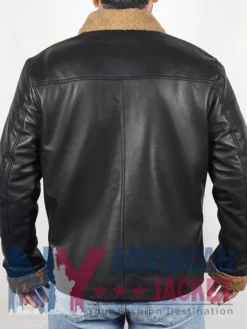 The Family Man Nicolas Cage Shearling Black Jacket