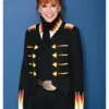 Reba McEntire TV Talk Show The Tonight Show Beaded Black Suede Arrow Jacket For Sale