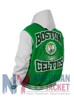 Throwback Prep Boston Celtics Kelly Hoodie Green Jacket