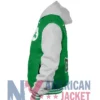 Throwback Prep Boston Green Celtics Kelly Hoodie Jacket