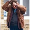 Timothy Spall Movie Goodbye June 2025 Bernie Brown Leather Jacket