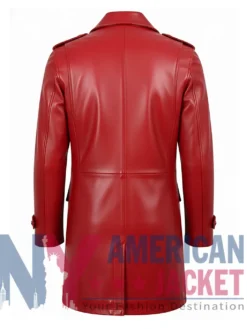 Unisex Multicolor Trench Leather Long Coat