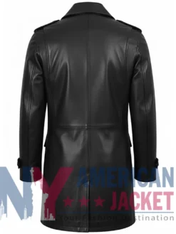 Unisex Trench Multicolor Leather Long Coat