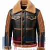 Vintage B3 Aviator Leather Black and Tan Jacket