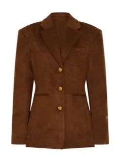 WWE Cathy Kelley Brown suede Blazer