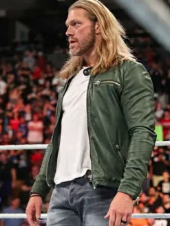 Adam Copeland Green Leather Jacket