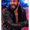 WWE Seth Rollins Quilted Black Leather Jacket