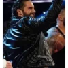 WWE Seth Rollins Shearling Quilted Black Leather Jacket