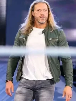 WWE Wrestler Edge Green Leather Jacket